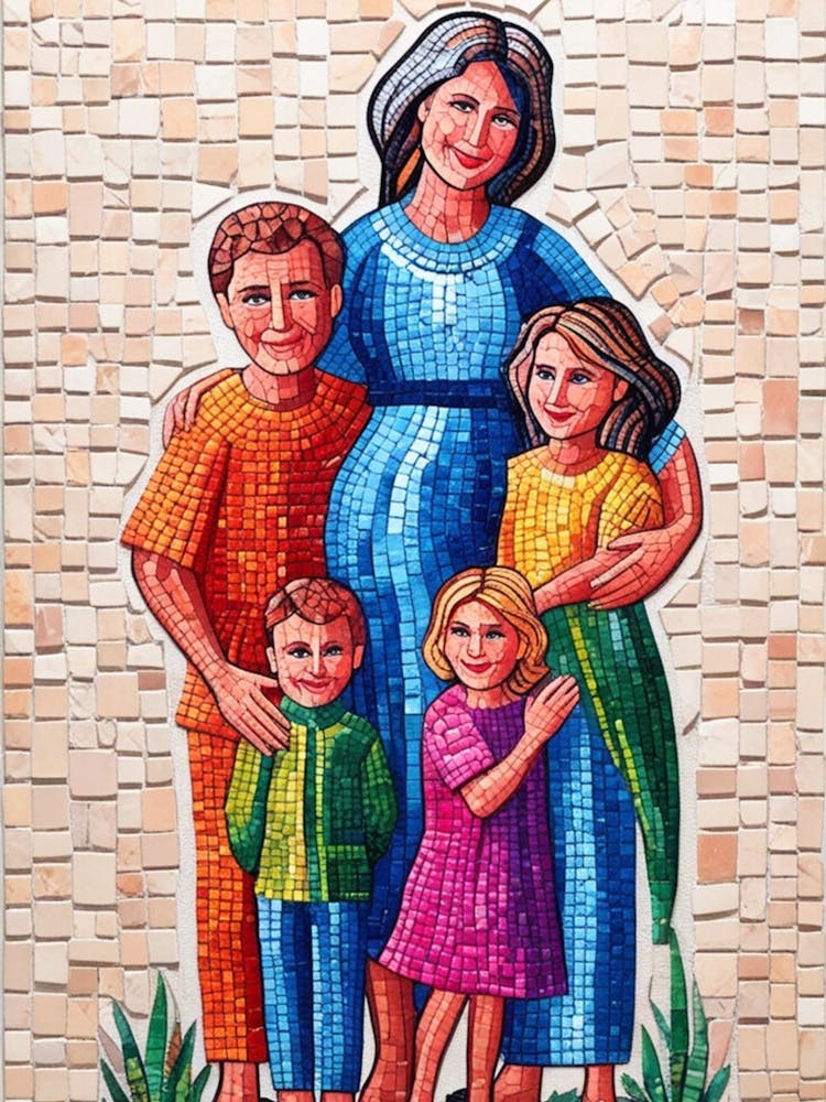 Mosaic Of A Family 1