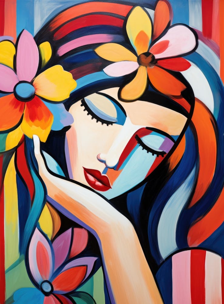 Woman With Flowers 11