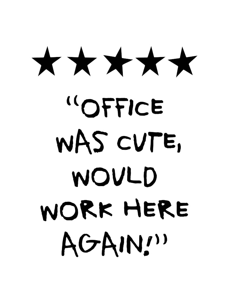 Office Was Cute Rating White