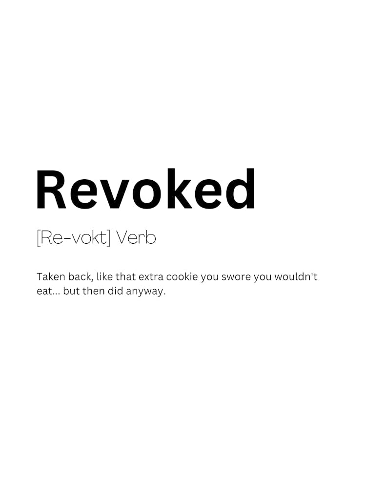 Revoked Definition Meaning