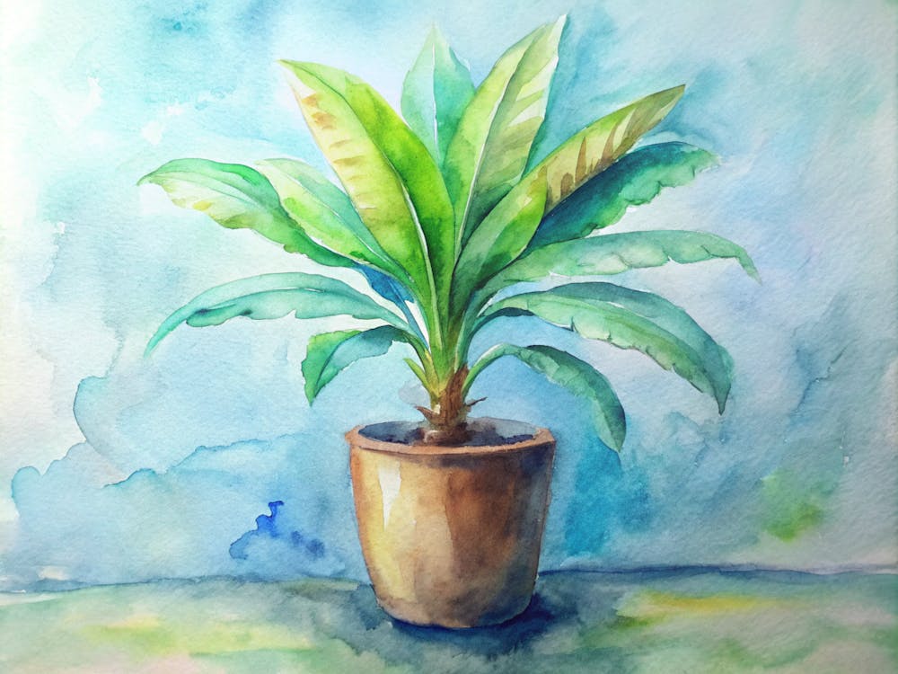 Aquarelle D'une Plante