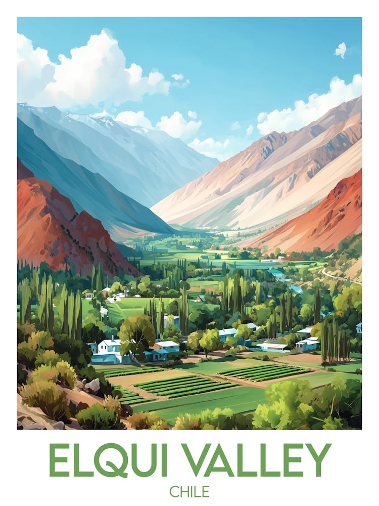 Affiche de voyage Elqui Valley