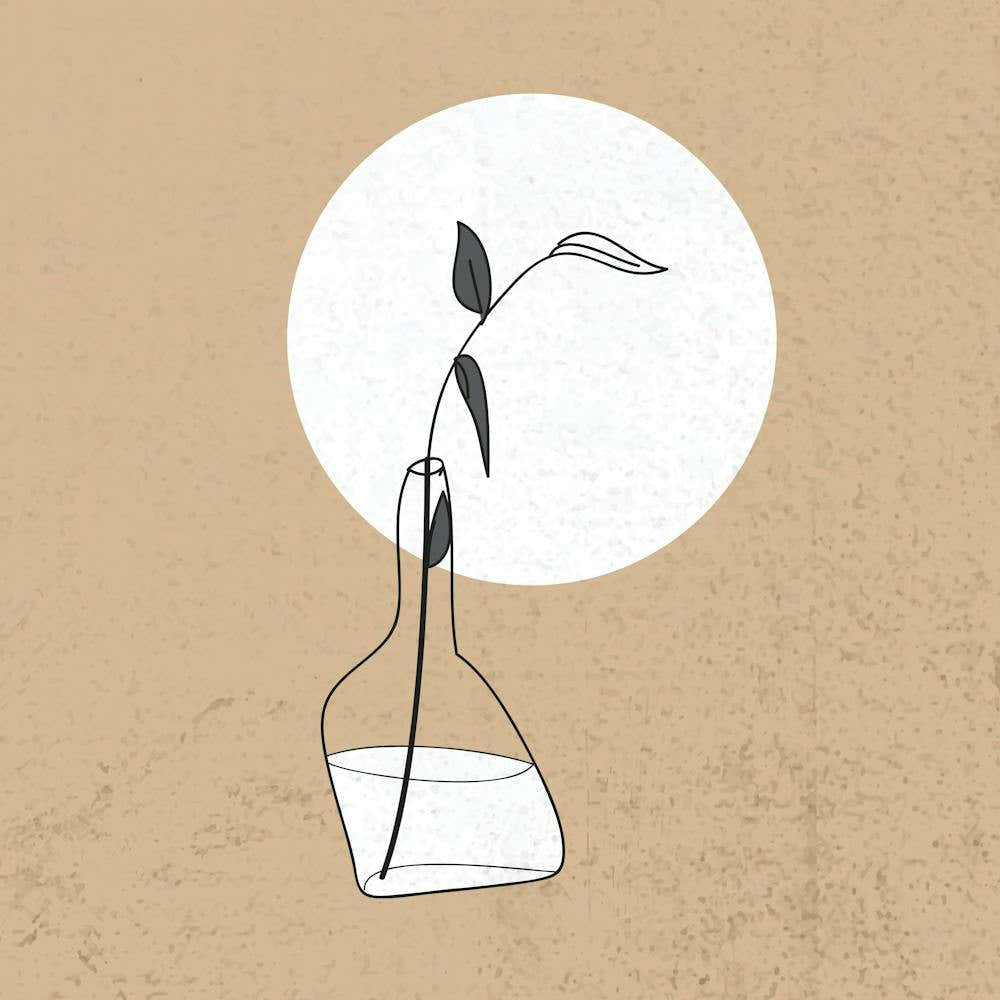 rubber tree tattoo Vase With Rubber Plant Art Print by Martha Smith Tattoo – Fy!