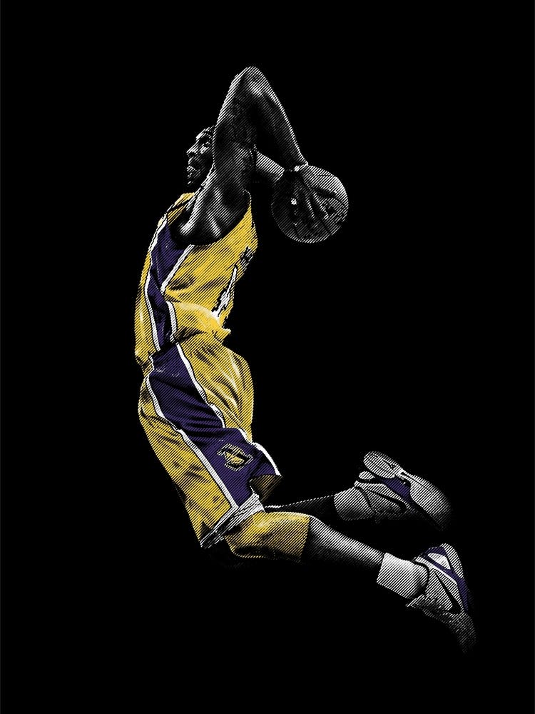 Kobe Bryant Line Illustration my style v3