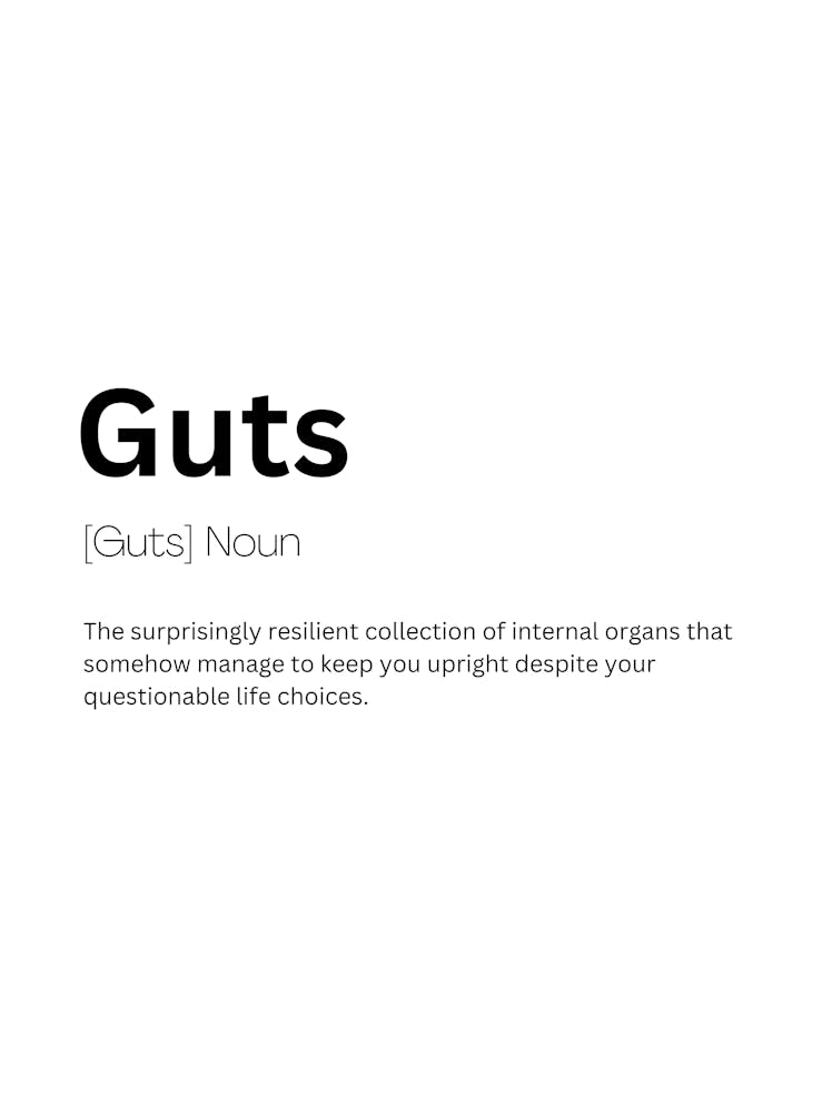 Guts Definition Meaning