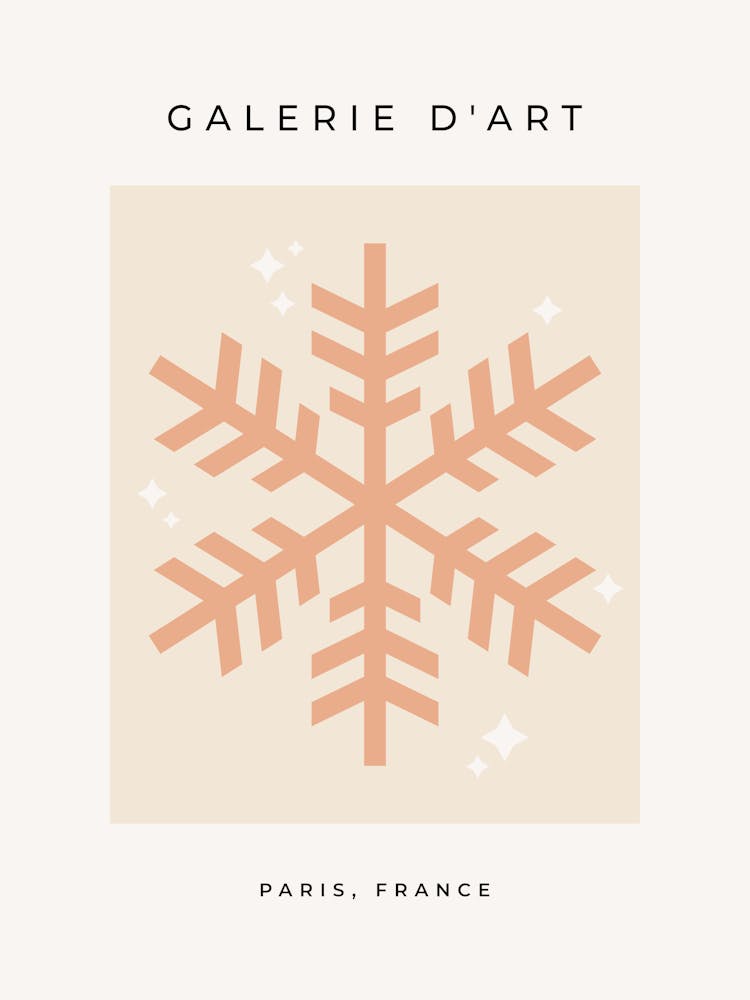 Schneeflocke Beige
