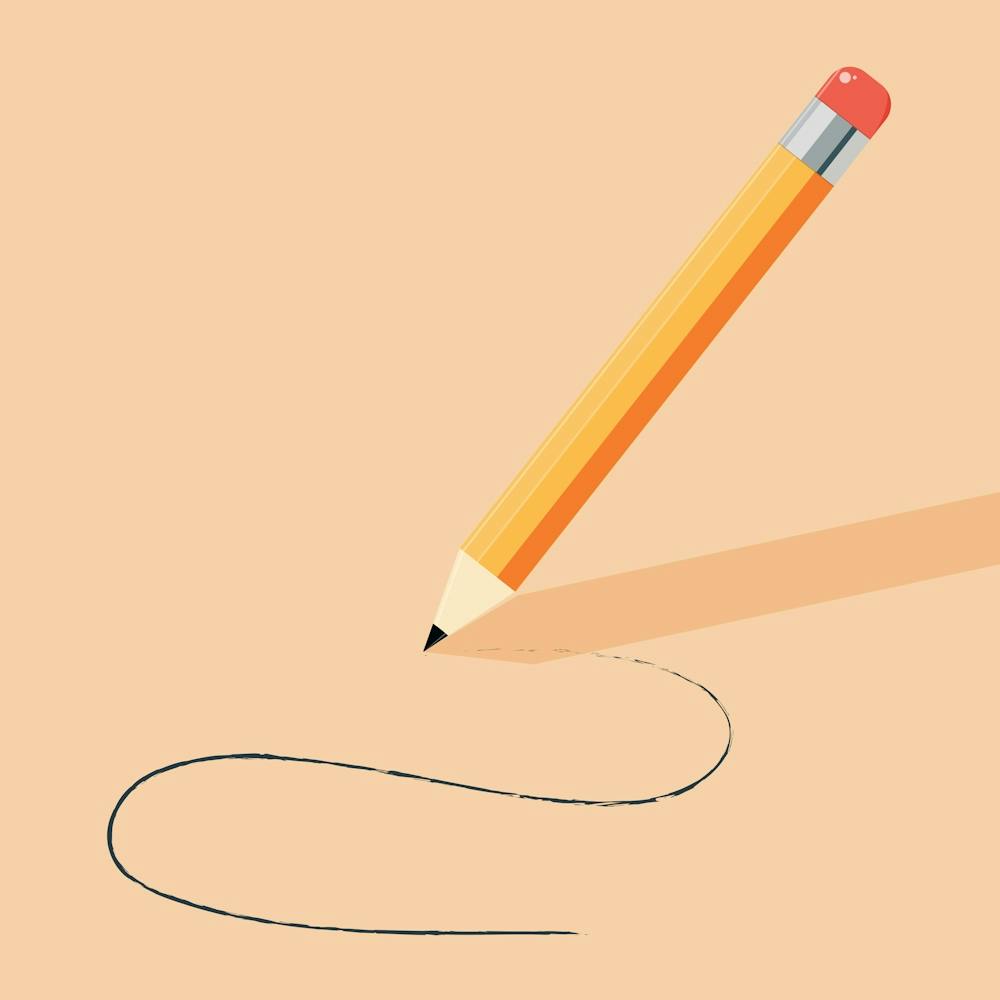 Pencil Draw Line Paint Stationery