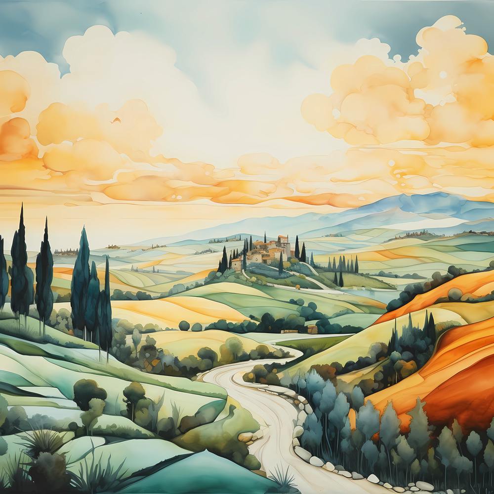 Chiaroscuro Canvas: Italian Aura