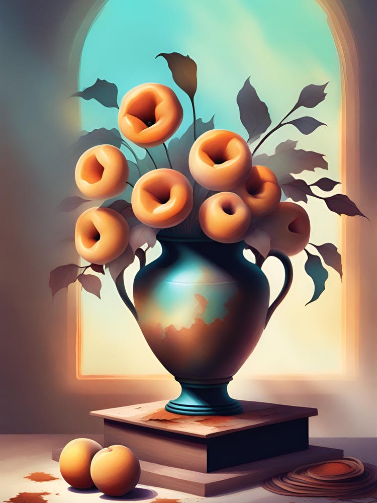 Apricots In A Vase