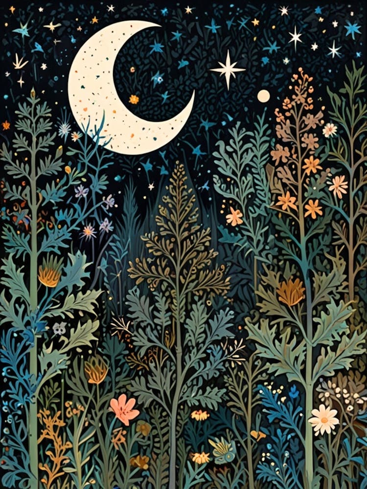 William Morris Night In The Forest 51