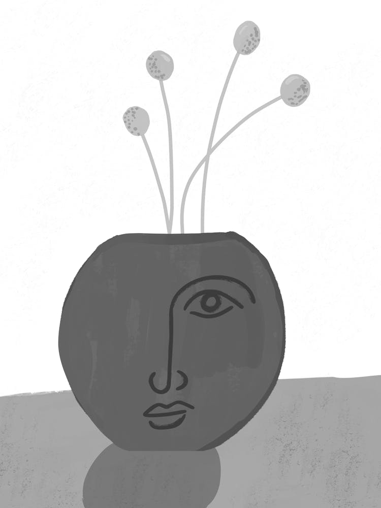 Vase mit Blumen 4