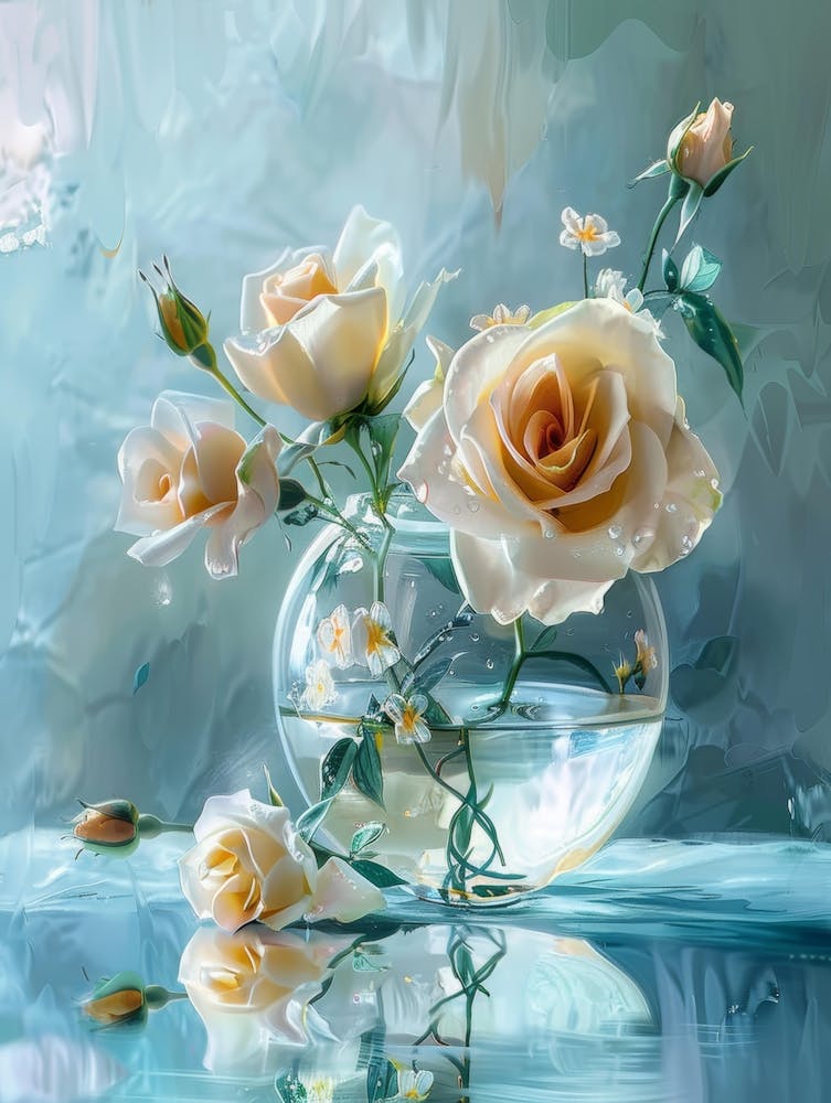 Roses In A Vase 2