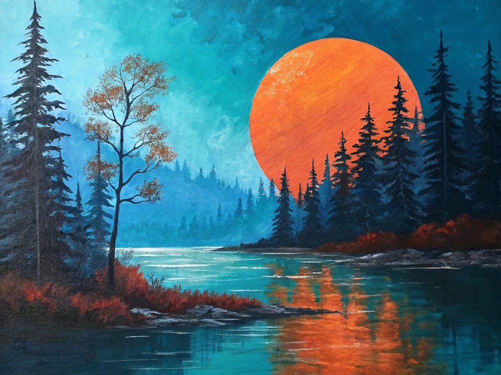 Sunset By The Lake 13