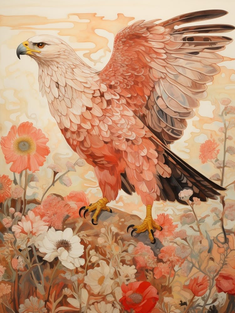 Hawk 1 Detailed Bird Painting