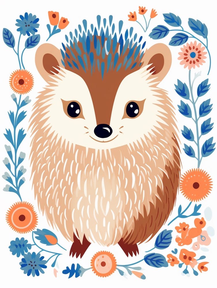 Baby Animal Illustration  Porcupine 1
