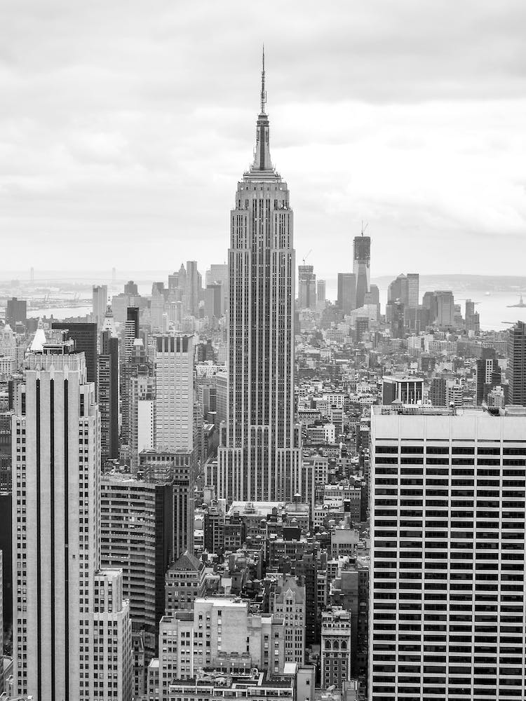 Black And White Empire State Building