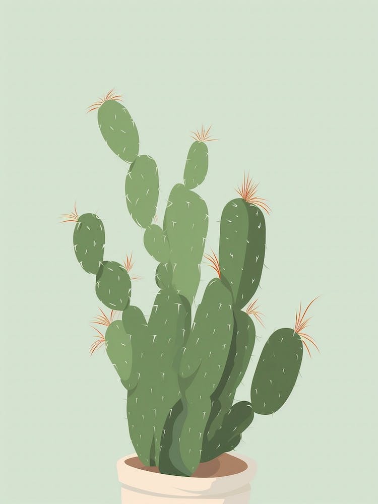 Fishhook Cactus Illustration 1
