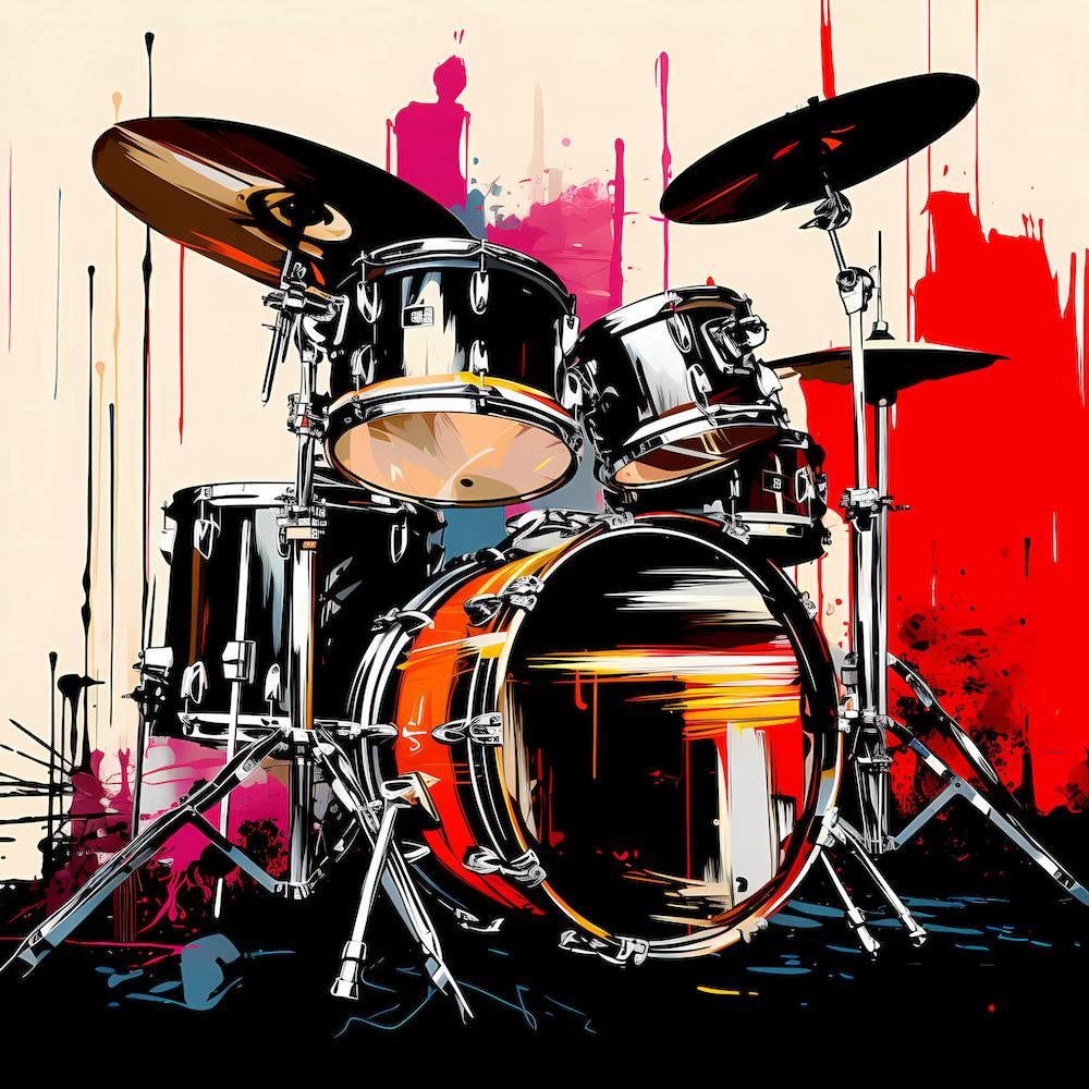 Pop Art Punk Drum Set