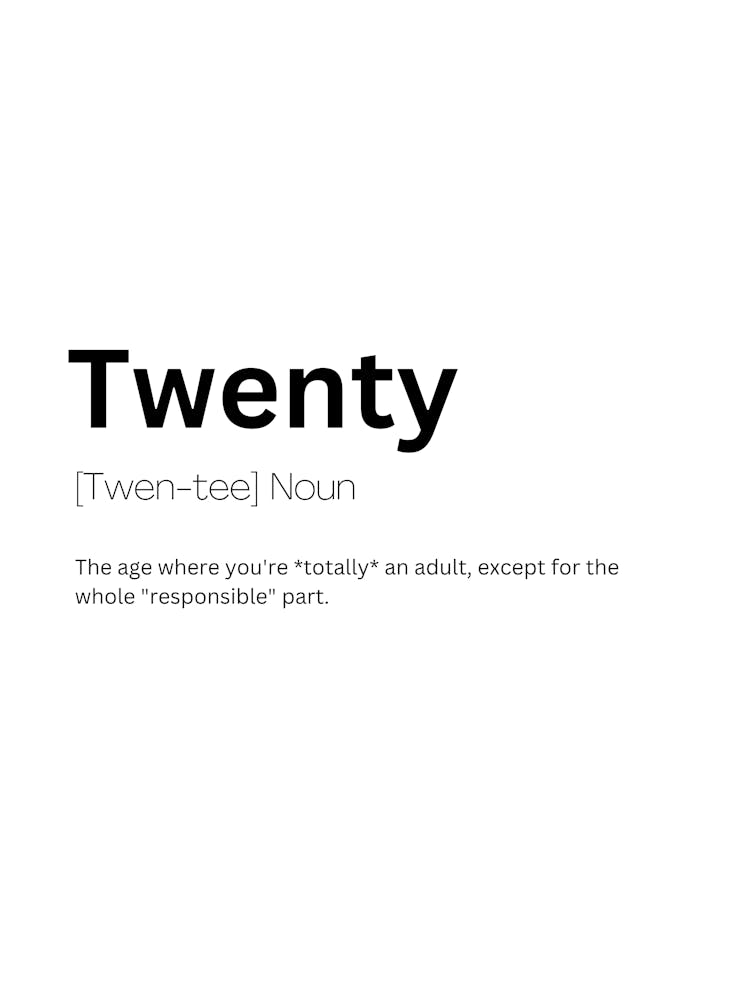Twenty Définition Signification