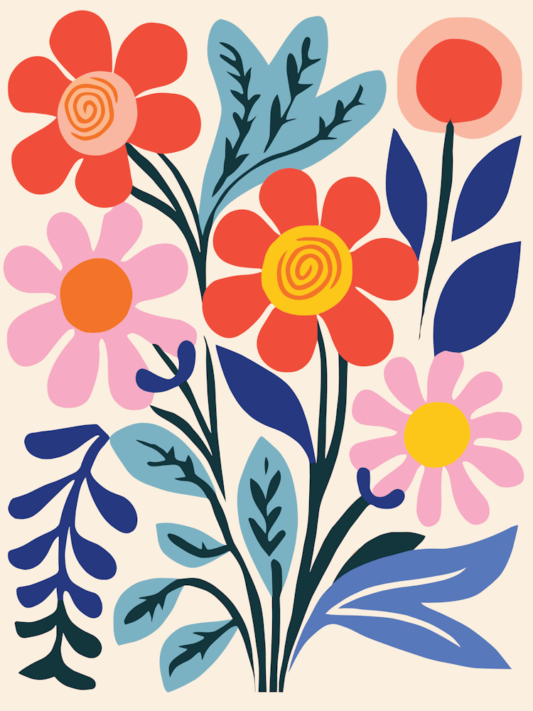 Flowers And Leaves 1