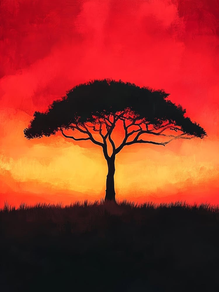 Acacia Tree Canvas Print