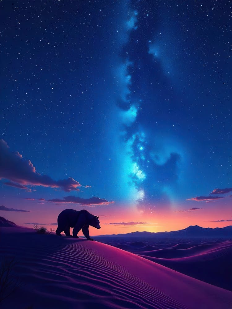 Bear In The Desert