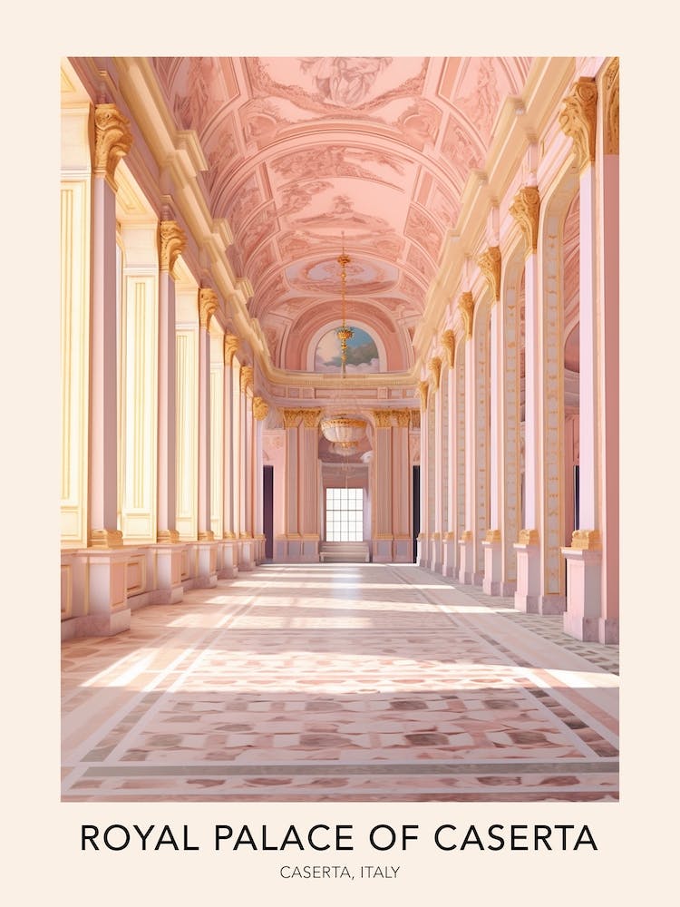 Royal Palace Of Caserta Italy 2 Travel Poster