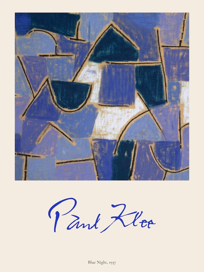Blue Night, Paul Klee Poster