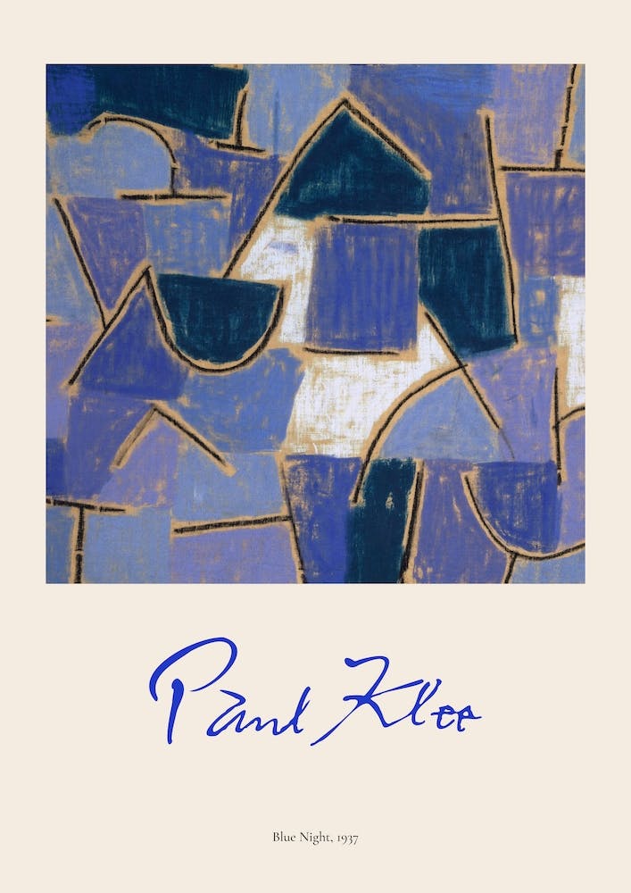Blue Night, Paul Klee Affiche