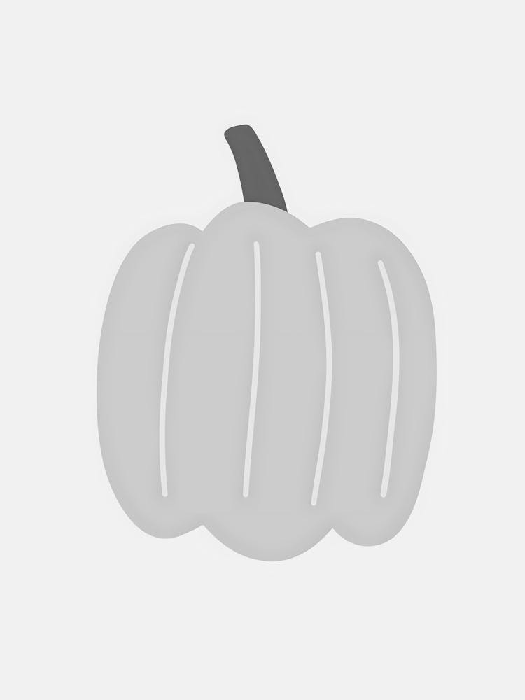 Pumpkin On A White Background 2