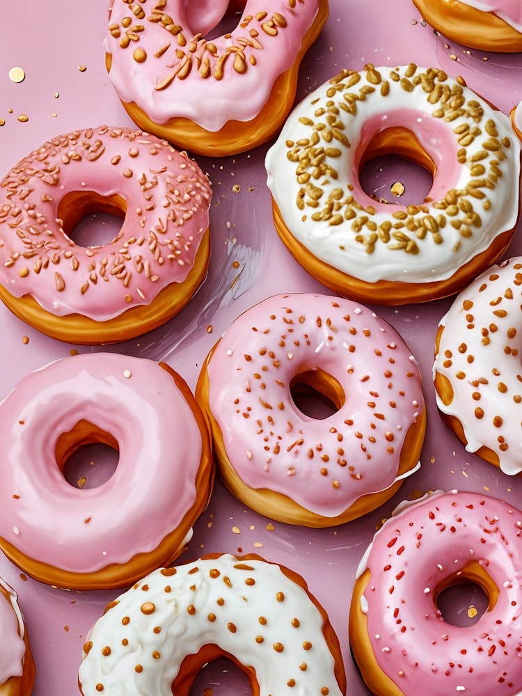Bright Pink Donuts no1