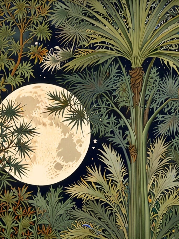 William Morris Moonlight In The Jungle 4