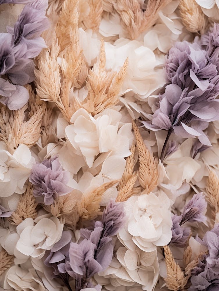 Boho Dried Flowers Lilac 6