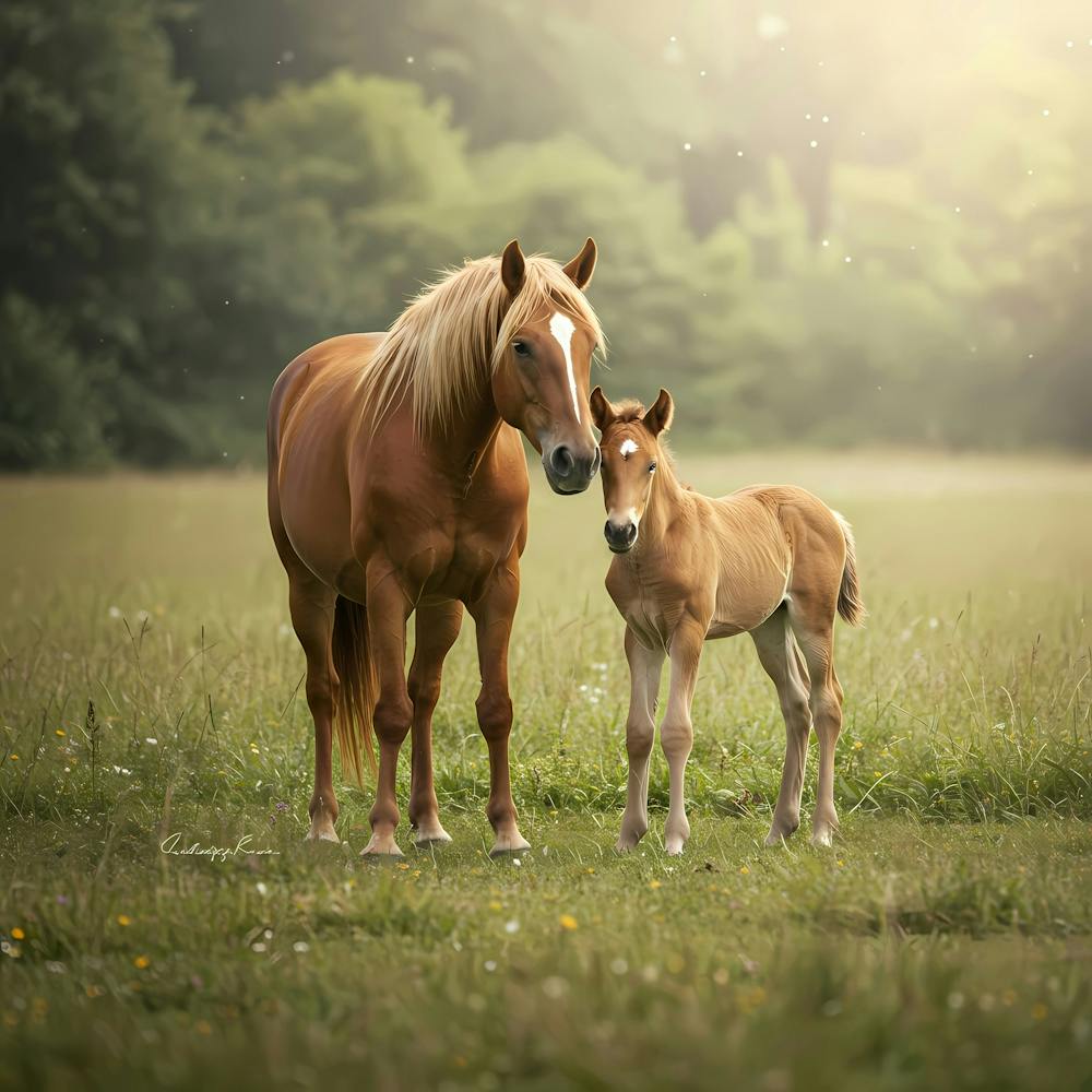 Horse And Foal 1