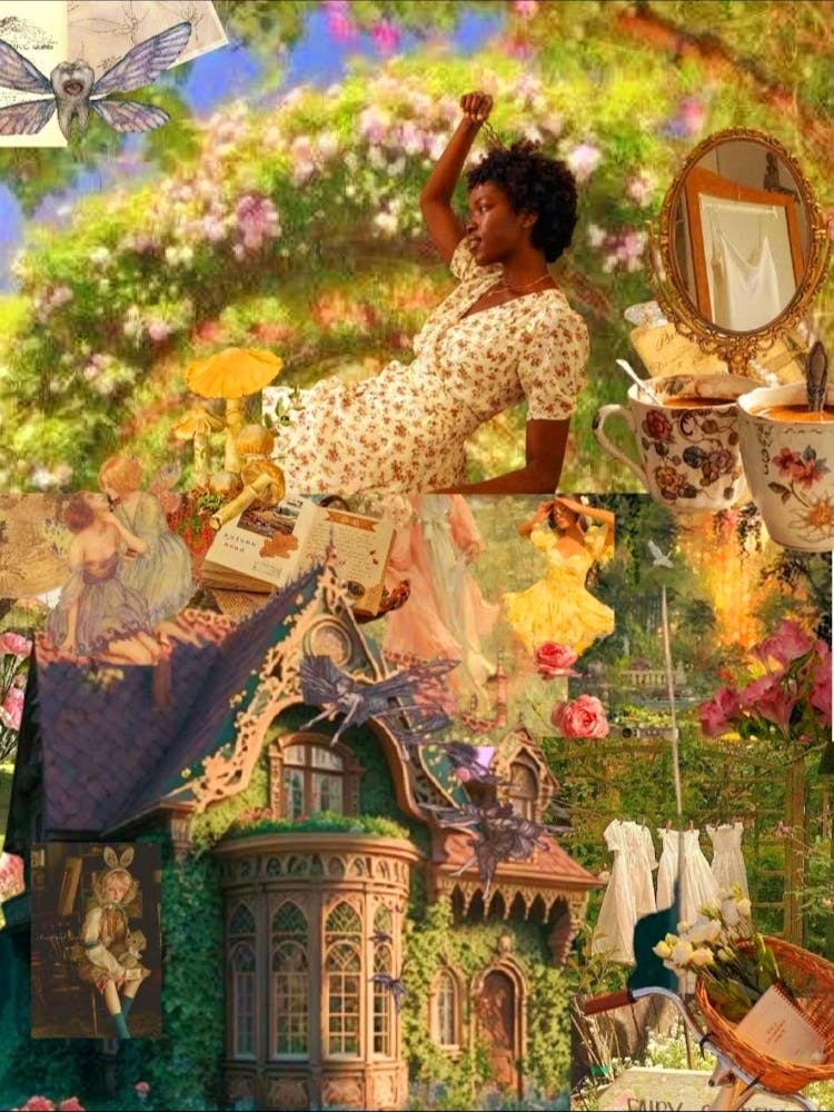 Fairy Cottage Collage