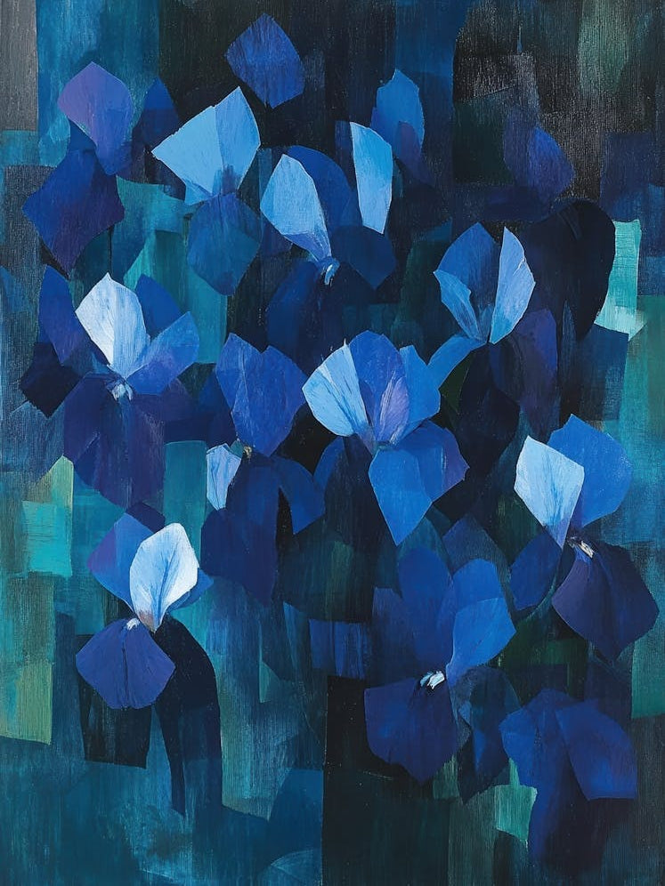 Blue Flowers 103