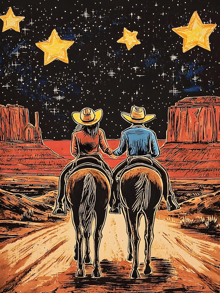 Cowboys At Night