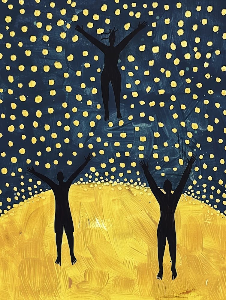 Three People In The Sky