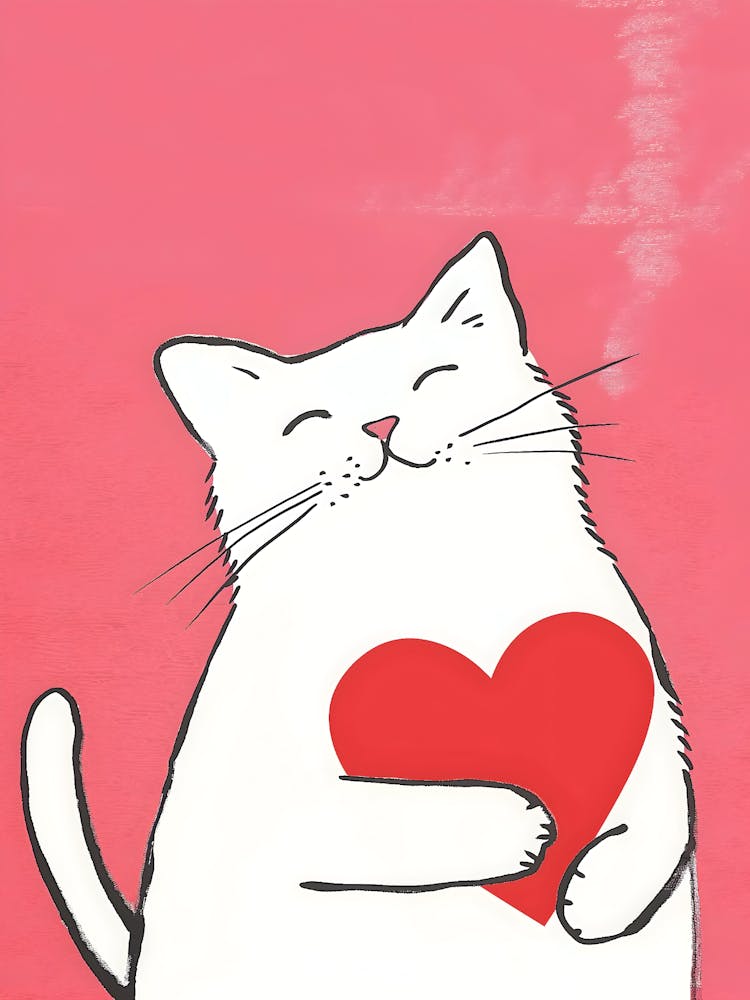 Valentine'S Day Cat