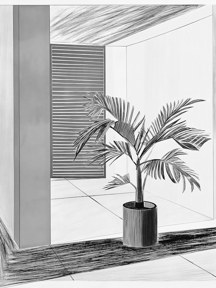 Room With A Palm Tree