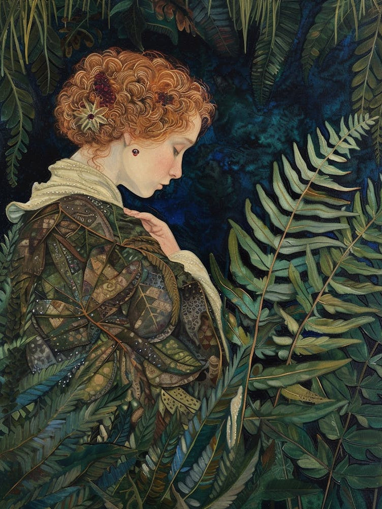 Lady Fern Painting 3