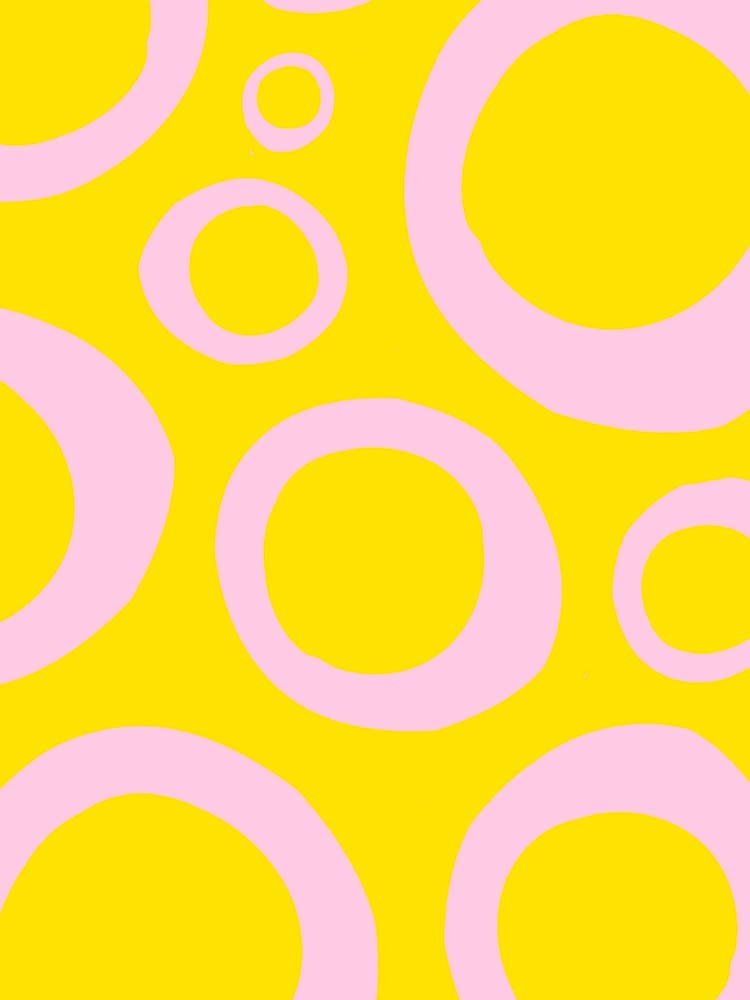 Abstract floating circles