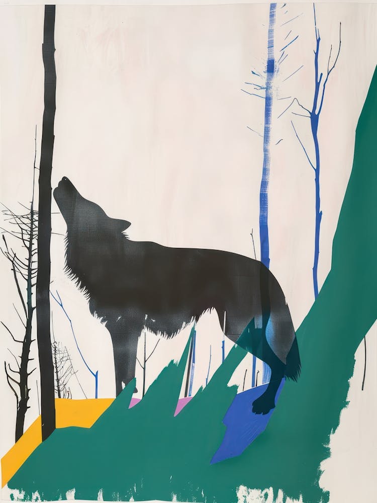 Wolf 1 Cut Out Collage