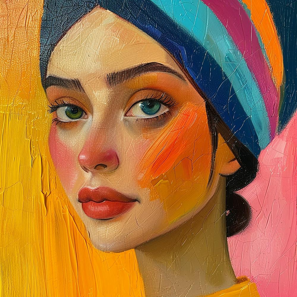 Portrait Of A Woman With A Turban