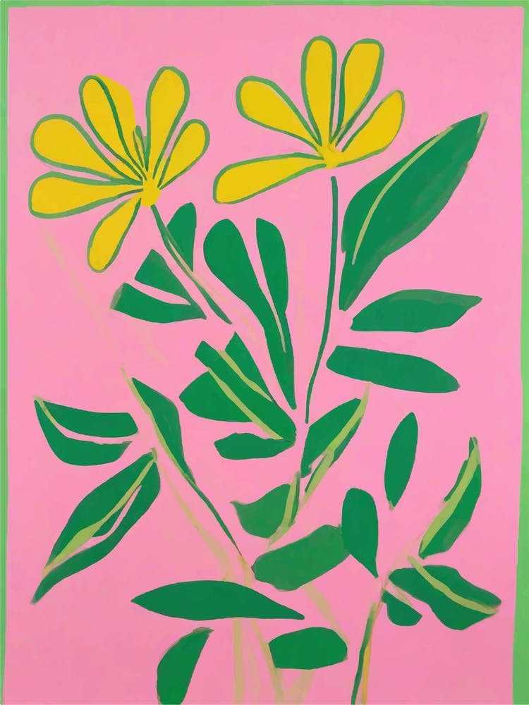 Pink and yellow Flowers