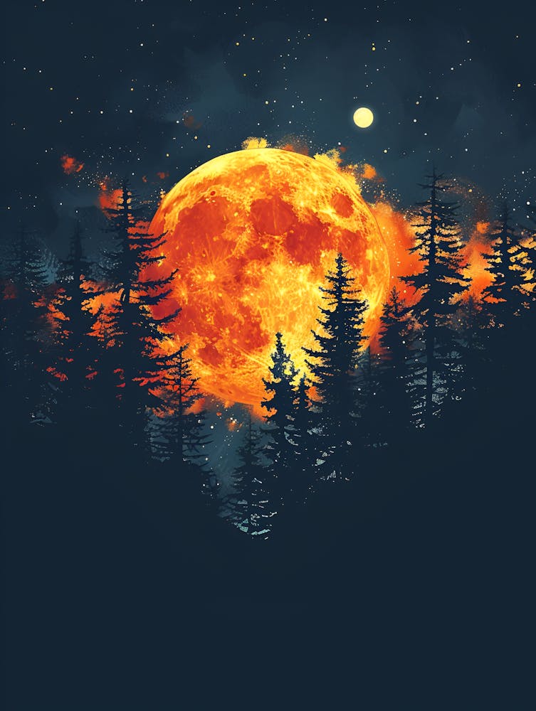 Full Moon In The Forest 3