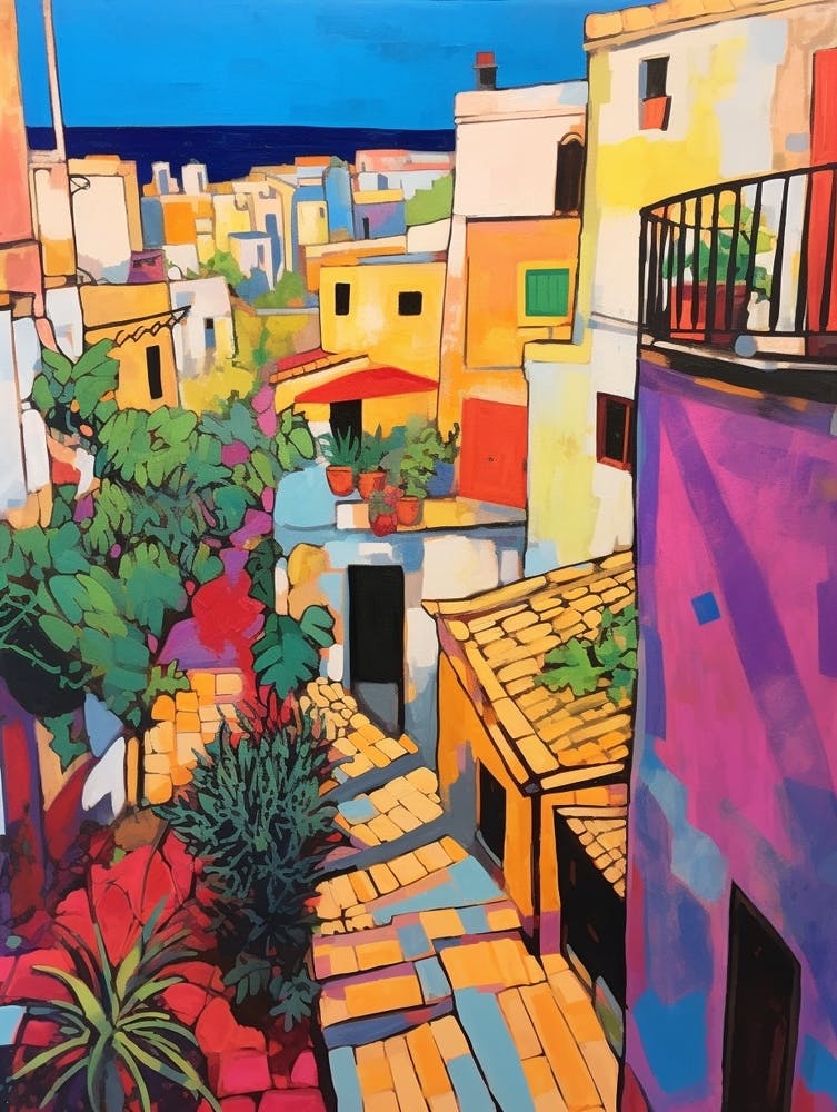 Syracuse Italy 4 Fauvist Painting