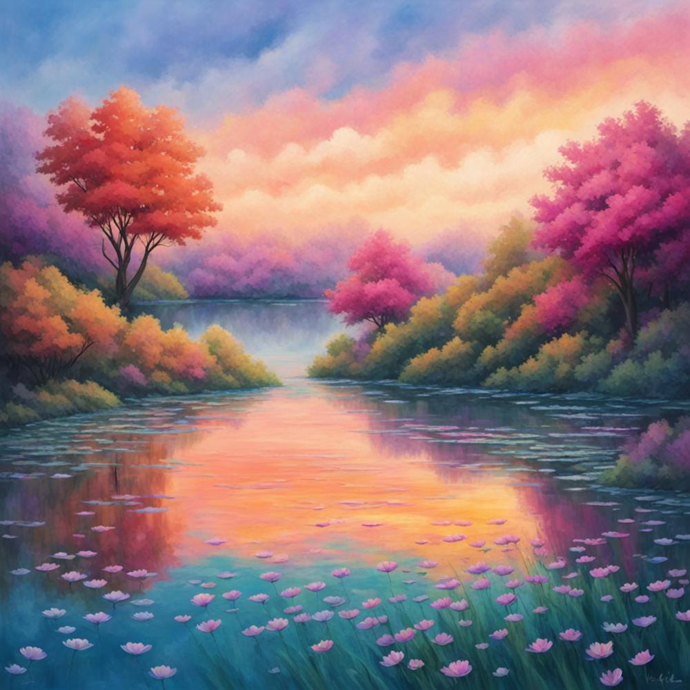 Sunset By The Lake 5