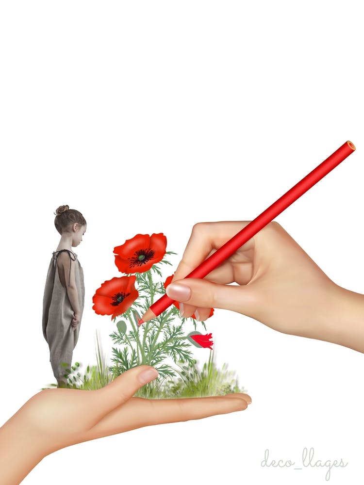 Dessin coquelicot