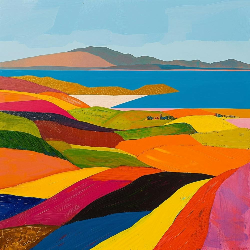 Abstract Travel Collection Lake Titicaca Bolivia Peru 3